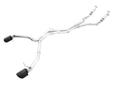 AWE Track Edition Exhaust for Audi B9 RS 5 Coupe - Non-Resonated - Diamond Black RS-style Tips - Primary